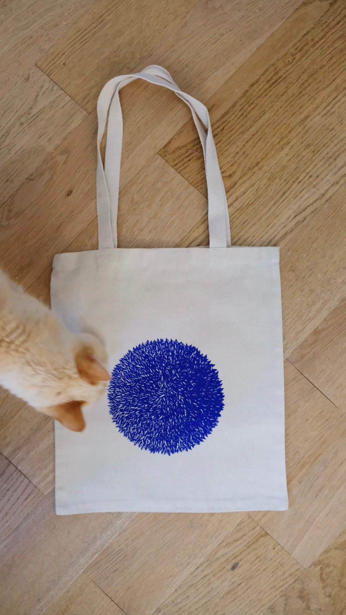 Totebag sérigraphié fleur